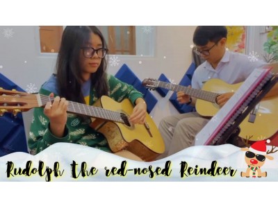 Rudolph the red-nosed Reindeer song tấu | HV Ánh Thiên | Lớp nhạc Giáng Sol Quận 12